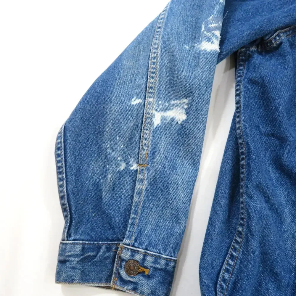 Levis Strauss Jean Jacket Trucker Blue Red Tab Sz 3XL? Vintage Type 3